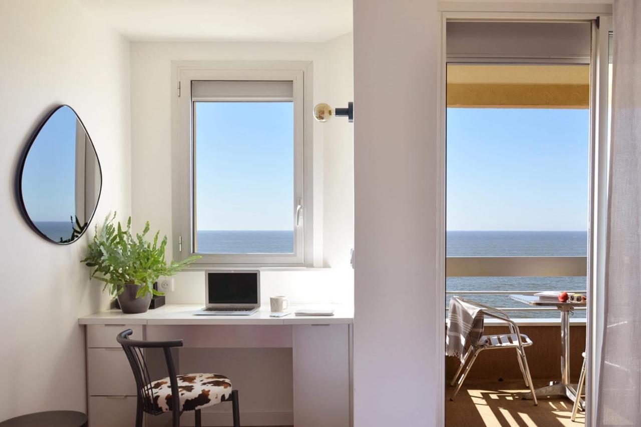 Nouvelle Vague Modern Ocean View Studio W Balcony - Swimming Pool Biarritz Luaran gambar