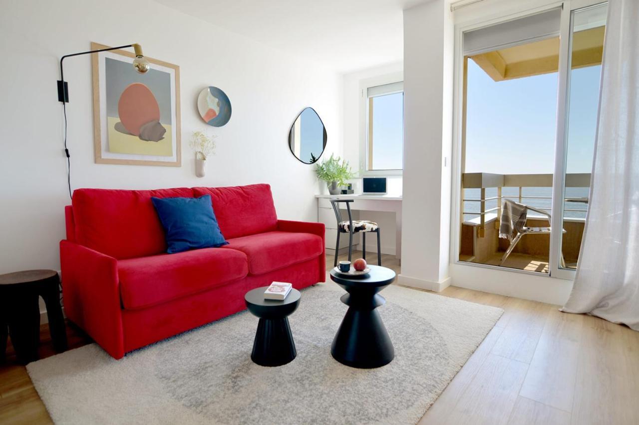 Nouvelle Vague Modern Ocean View Studio W Balcony - Swimming Pool Biarritz Luaran gambar